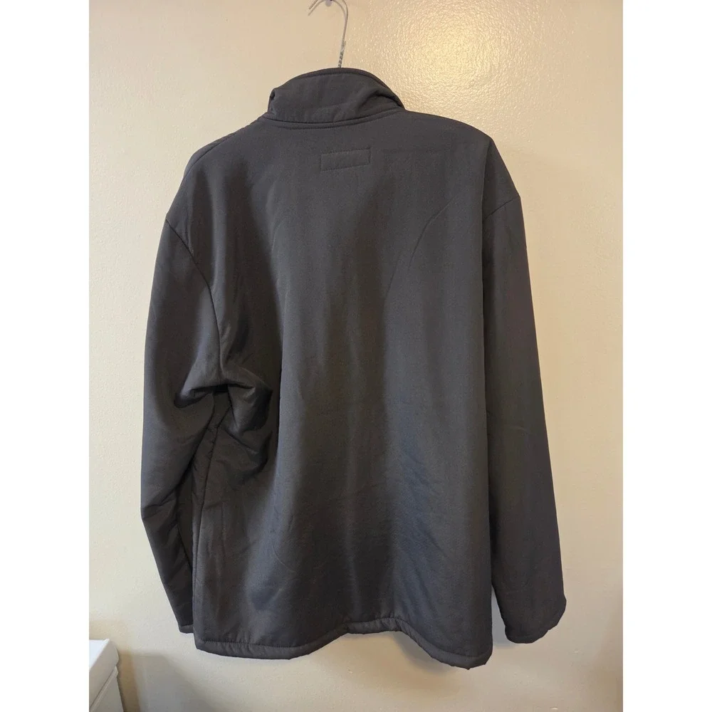 Vintage Sterling Gray Full Zip Fleece Lined Workwear Jacket XL
